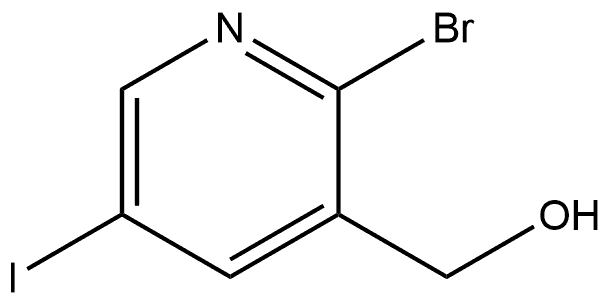 2-Bromo-5-iodo-3-pyridinemethanol Struktur