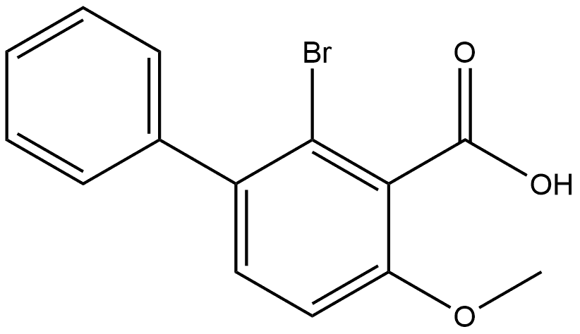 2-Bromo-4-methoxy[1,1'-biphenyl]-3-carboxylic acid,2733552-05-9,结构式