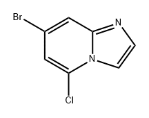 Imidazo[1,2-a]pyridine, 7-bromo-5-chloro- Struktur