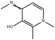 3-Pyridinol, 1,4-dihydro-1,2-dimethyl-4-(methylimino)- Struktur