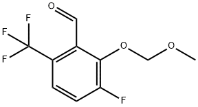 3-fluoro-2-(methoxymethoxy)-6-(trifluoromethyl)benzaldehyde Structure