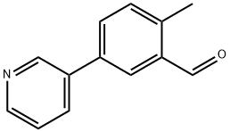 2-methyl-5-(pyridin-3-yl)benzaldehyde Struktur