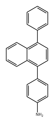 4-(4-苯基-1-萘基)苯胺,2734839-99-5,结构式