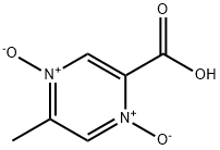 2-Pyrazinecarboxylic acid, 5-methyl-, 1,4-dioxide Struktur