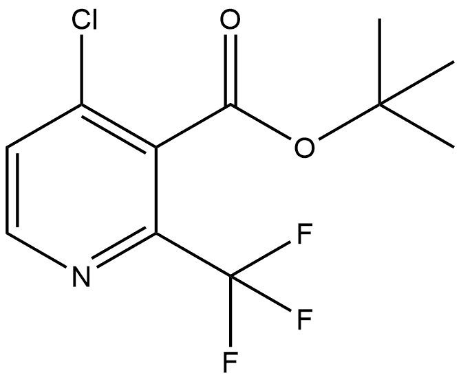 1,1-Dimethylethyl 4-chloro-2-(trifluoromethyl)-3-pyridinecarboxylate Struktur