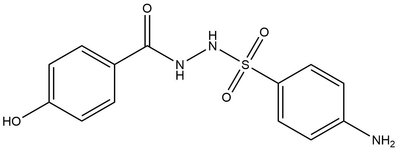 4-amino-N'-(4-hydroxybenzoyl)benzenesulfonohydrazide Structure