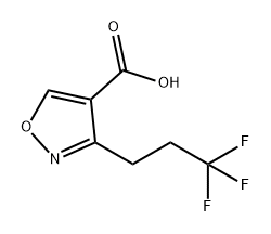 4-Isoxazolecarboxylic acid, 3-(3,3,3-trifluoropropyl)- Struktur