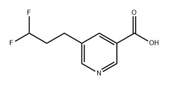 5-(3,3-二氟丙基)烟酸 结构式