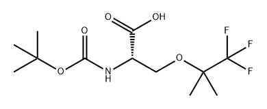 (S)-2-((叔丁氧基羰基)氨基)-3-((1,1,1-三氟-2-甲基丙-2-基)氧基)丙酸, 2735655-02-2, 结构式
