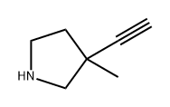3-乙炔基-3-甲基吡咯烷,2735698-59-4,结构式