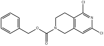 2736597-76-3 2,6-Naphthyridine-2(1H)-carboxylic acid, 5,7-dichloro-3,4-dihydro-, phenylmethyl ester