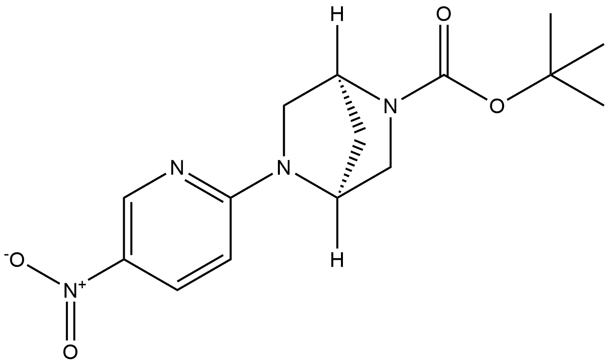 tert-butyl (1S,4S)-5-(5-nitropyridin-2-yl)-2,5-diazabicyclo[2.2.1]heptane-2-carboxylate,2738326-52-6,结构式