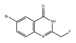 4(3H)-Quinazolinone, 6-bromo-2-(fluoromethyl)- Structure