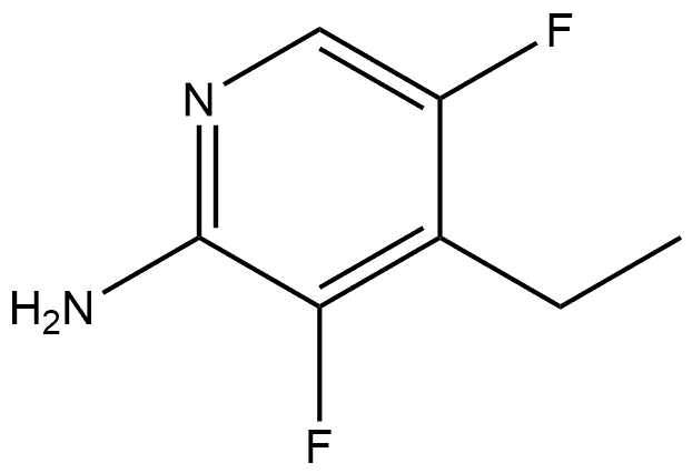 4-乙基-3,5-二氟-2-吡啶胺, 2738981-29-6, 结构式