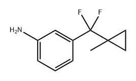 3-(二氟(1-甲基环丙基)甲基)苯胺,2739007-53-3,结构式