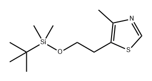 Thiazole, 5-[2-[[(1,1-dimethylethyl)dimethylsilyl]oxy]ethyl]-4-methyl- Structure