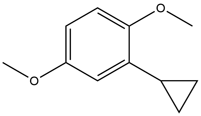 2-Cyclopropyl-1,4-dimethoxybenzene 结构式