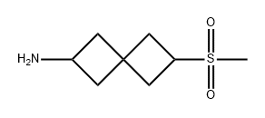 Spiro[3.3]heptan-2-amine, 6-(methylsulfonyl)- Struktur