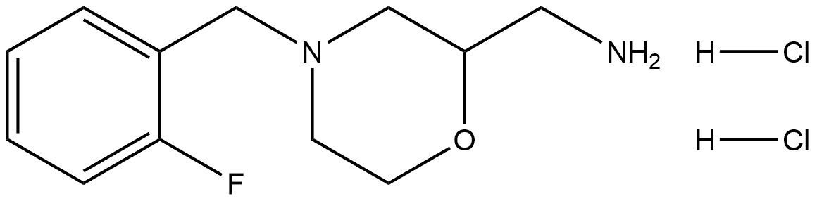 2-Morpholinemethanamine, 4-[(2-fluorophenyl)methyl]-, hydrochloride (1:2)|莫沙必利杂质19 双盐酸盐