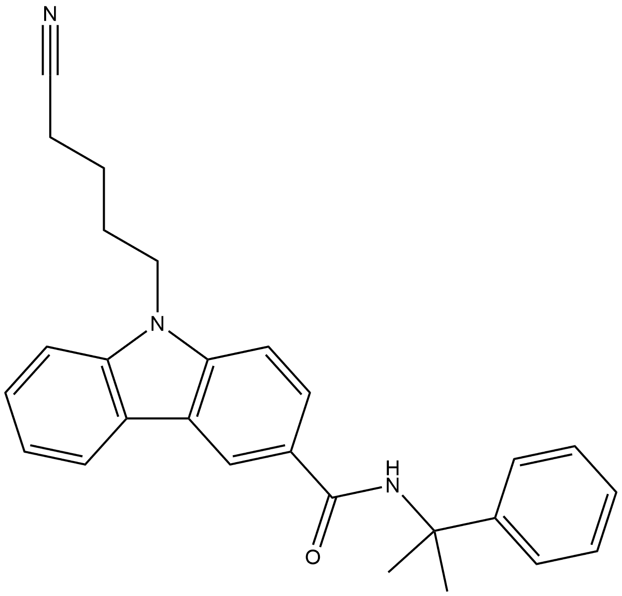 4-cyano CUMYL-BUTCZCA Struktur