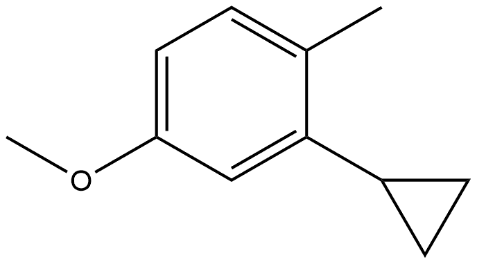 2-Cyclopropyl-4-methoxy-1-methylbenzene,2740831-50-7,结构式