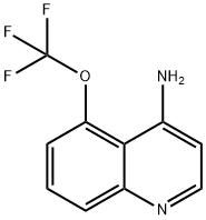 4-Quinolinamine, 5-(trifluoromethoxy)- Struktur