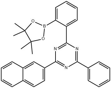 2741917-59-7 2-(萘-2-基)-4-苯基-6-(2-(4,4,5,5-四甲基-1,3,2-二氧杂硼烷-2-基)苯基)-1,3,5-三嗪
