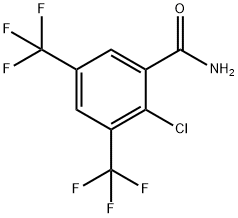 Benzamide, 2-chloro-3,5-bis(trifluoromethyl)- Structure