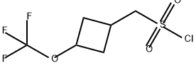 3-(trifluoromethoxy)cyclobutyl]methanesulfonyl
chloride Structure