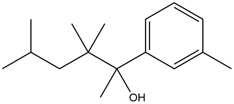 Benzenemethanol, α,3-dimethyl-α-(1,1,3-trimethylbutyl)- Structure