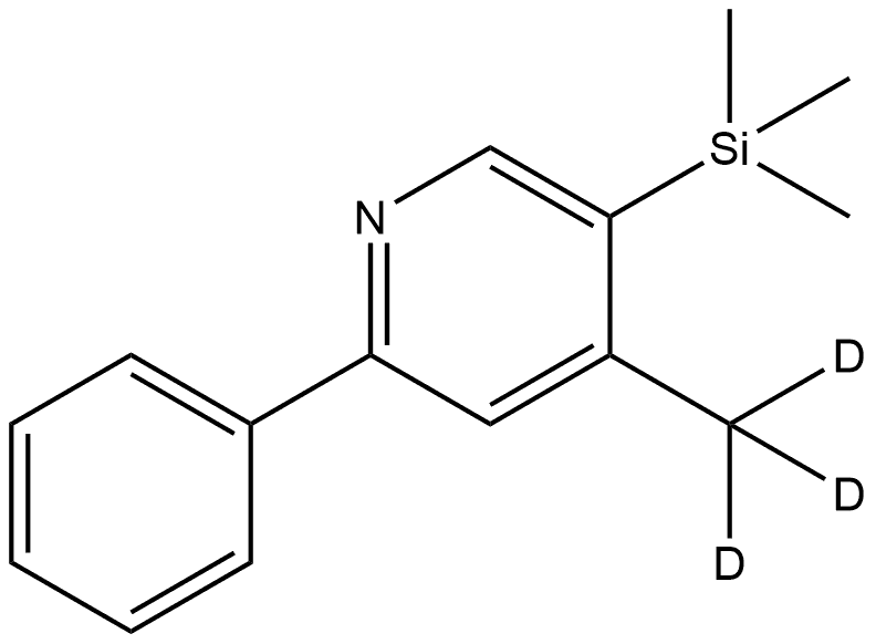 Pyridine, 4-(methyl-d3)-2-phenyl-5-(trimethylsilyl)- Struktur