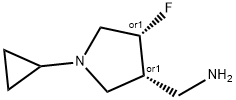 3-Pyrrolidinemethanamine, N-cyclopropyl-4-fluoro-, (3R,4R)-rel-|