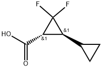 [1,1'-Bicyclopropyl]-2-carboxylic acid, 3,3-difluoro-, (1R,2S)-rel-|REL-(1R,2S)-3,3-二氟-[1,1'-双(环丙烷)]-2-羧酸