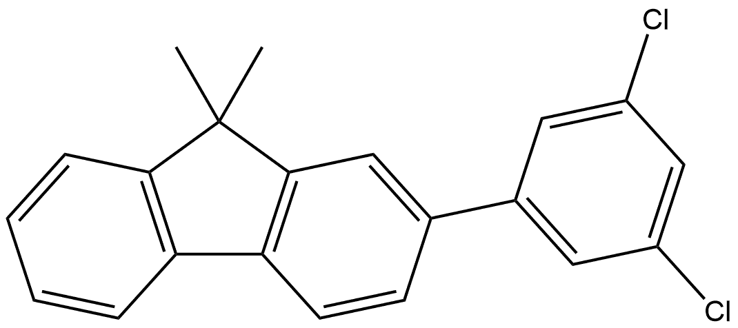 2-(3,5-Dichlorophenyl)-9,9-dimethyl-9H-fluorene Struktur