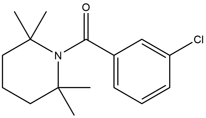 (3-Chlorophenyl)(2,2,6,6-tetramethyl-1-piperidinyl)methanone Structure