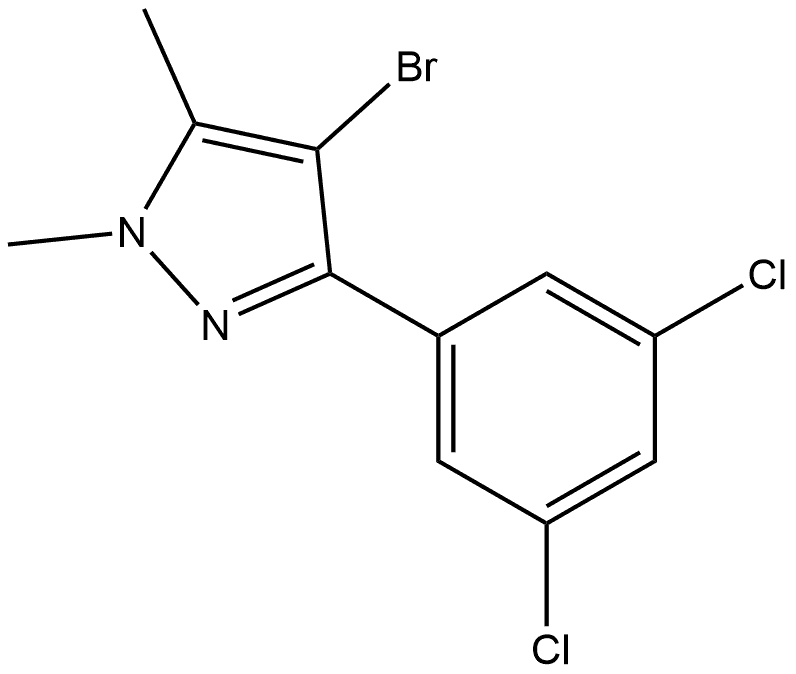 4-Bromo-3-(3,5-dichlorophenyl)-1,5-dimethyl-1H-pyrazole Structure