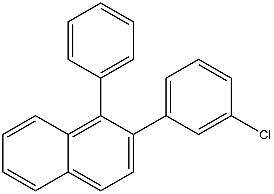 2-(3- 氯苯基)-1- 苯基萘,2748798-60-7,结构式