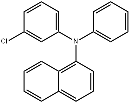 1-Naphthalenamine, N-(3-chlorophenyl)-N-phenyl- Struktur