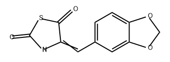4-(苯并[D][1,3]二氧戊环-5-基亚甲基)噻唑烷-2,5-二酮,2749973-75-7,结构式