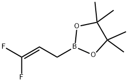 1,3,2-Dioxaborolane, 2-(3,3-difluoro-2-propen-1-yl)-4,4,5,5-tetramethyl- Structure
