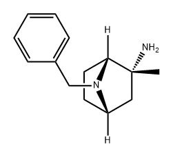 7-Azabicyclo[2.2.1]heptan-2-amine, 2-methyl-7-(phenylmethyl)-, (1R,2R,4S)- Structure