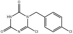 6-Chloro-1-[(4-chlorophenyl)methyl]-1,3,5-triazine-2,4(1H,3H)-dione|6-氯-1-(4-氯苄基)-1,3,5-三嗪-2,4(1H,3H)-二酮