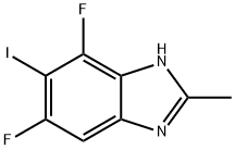 4,6-二氟-5-碘-2-甲基-1H-苯并[D]咪唑,2750563-90-5,结构式