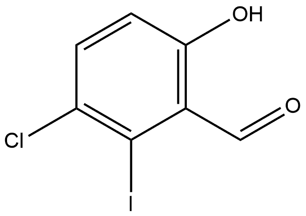 3-Chloro-6-hydroxy-2-iodobenzaldehyde 结构式