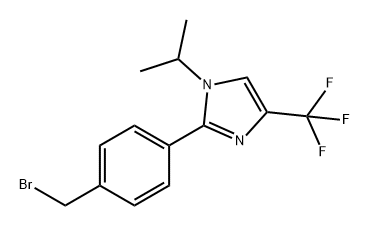 2-(4-(溴甲基)苯基)-1-异丙基-4-(三氟甲基)-1H-咪唑,2750602-58-3,结构式