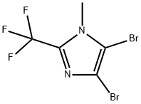 1H-Imidazole, 4,5-dibromo-1-methyl-2-(trifluoromethyl)- Structure