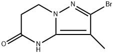 Pyrazolo[1,5-a]pyrimidin-5(4H)-one, 2-bromo-6,7-dihydro-3-methyl- 化学構造式