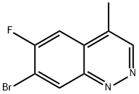 Cinnoline, 7-bromo-6-fluoro-4-methyl- Structure