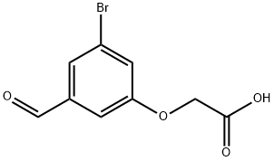 2-(3-bromo-5-formylphenoxy)acetic acid Structure