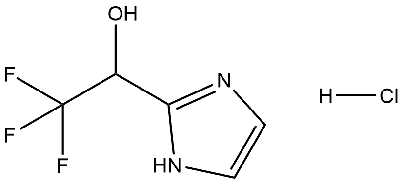 1H-Imidazole-2-methanol, α-(trifluoromethyl)-, hydrochloride (1:1) Structure